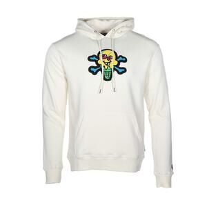 Ice Cream Chenille Hoodie Whisper White MD